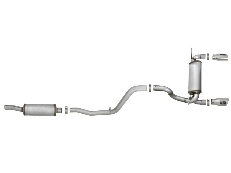 aFe Rebel Series 2.5in 409 SS Cat - Back Exhaust w/ Polished Tips 2018+ Jeep Wrangler (JL) V6 3.6L - My Store