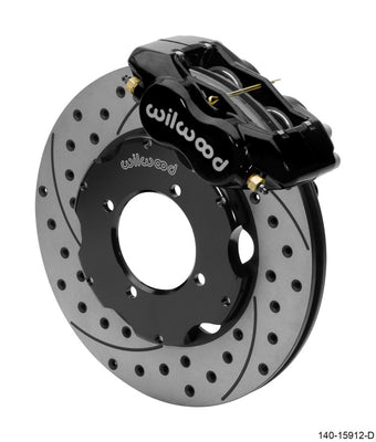 compare product Wilwood Dynalite Front Big Brake Kit 11.00in SRP Drilled & Slotted Rotors - Black