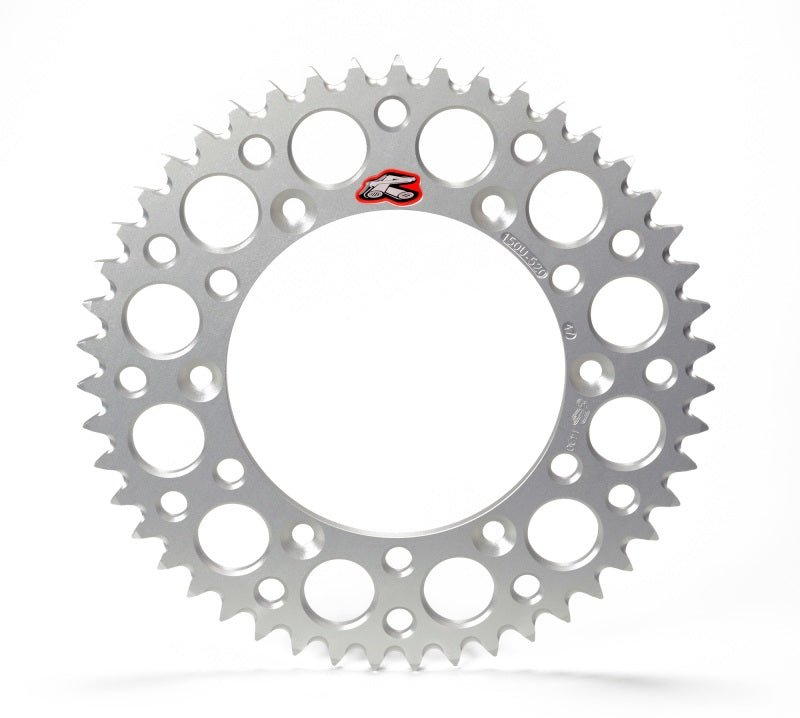 Renthal 86 - 02 Honda CR 80 Rear Grooved Sprocket - Silver 420 - 49P Teeth - My Store