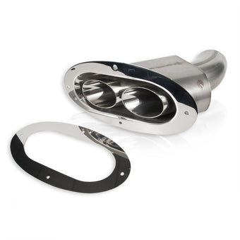 compare product Stainless Works Angled-Oval Through-Body Tip With Tubes