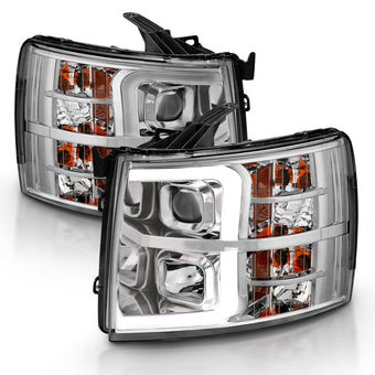compare product ANZO 2007-2013 Chevy Silverado 1500 Projector Plank Style Chrome Amber