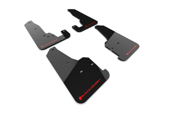 compare product Rally Armor 18-22 Jeep Grand Cherokee SRT Trackhawk Black UR Mud Flap - Red Logo