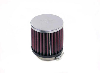 compare product K&N Universal Chrome Filter-Round Straight 2.125in Flg ID x 3in OD x 3in H