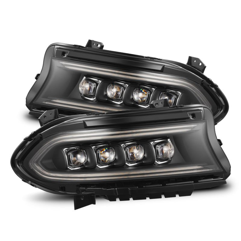 AlphaRex 15 - 23 Dodge Charger NOVA - Series LED Proj Headlights Blk w/Activtn Light & Seq.Sig / SB DRL - My Store