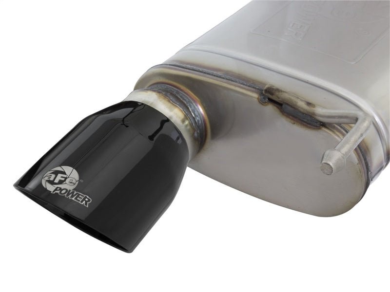 aFe MACHForce XP Exhausts Cat - Back SS - 304 EXH w/ Black Tips 15 - 16 Ford Mustang EcoBoost 2.3L (t) - My Store