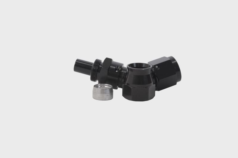 Aeromotive PTFE Hose End - AN - 08 - 45 Deg - Black Anodized - My Store