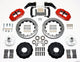 Wilwood Narrow Superlite 6R Front Hub Kit 12.88in Drill Red Large GM 57 - 70 Drop Spindle - My Store