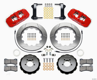 compare product Wilwood AERO6 Front Hat Kit 14.00 Red 1999-2012 Subaru WRX w/Lines