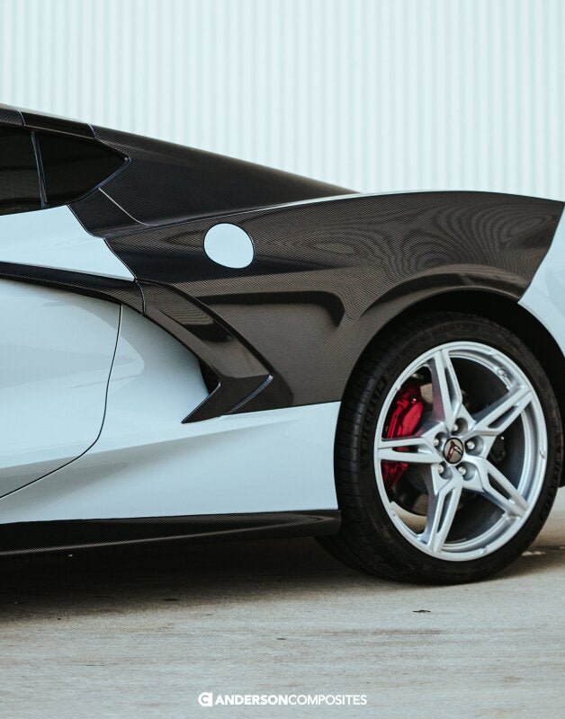 Anderson Composites 20 - 21 Chevrolet Corvette C8 Stingray Carbon Fiber Rear Fender - My Store