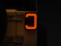 Raxiom 07 - 18 Jeep Wrangler JK Axial Series LED Halo Tail Lights - Black Housing (Dark Smoked Lens) - My Store