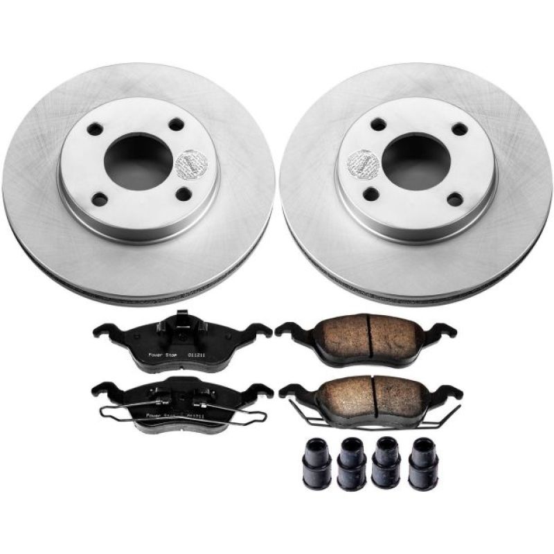 Power Stop 00 - 04 Ford Focus Front Z17 Evolution Geomet Coated Brake Kit - My Store