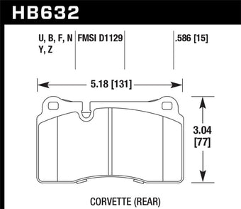 compare product Hawk 06-10 VW Touareg Front / 09-11 Corvette Z06/ZR-1 (w/Carbon Ceramic Brake Package and Iron rotor