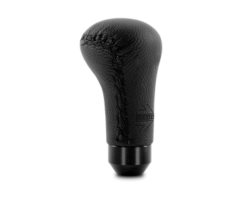 compare product Momo Anatomico Shift Knob - Black Leather, Black Stitching