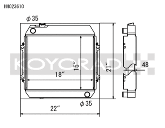 compare product Koyo 68-72 Nissan Skyline L20 I6 MT (KGC10) Radiator (SK-C13 Required)