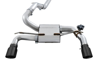compare product AWE Tuning Ford Focus RS SwitchPath Cat-Back Exhaust - Diamond Black Tips