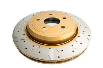 compare product DBA 12-19 Jeep Grand Cherokee SRT8 Rear Drilled & Slotted 4000 XS Series Rotor