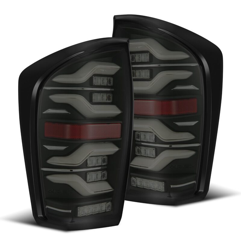 AlphaRex 16 - 21 Toyota Tacoma LUXX LED Taillights Blk w/Activ Light/Seq Signal - My Store