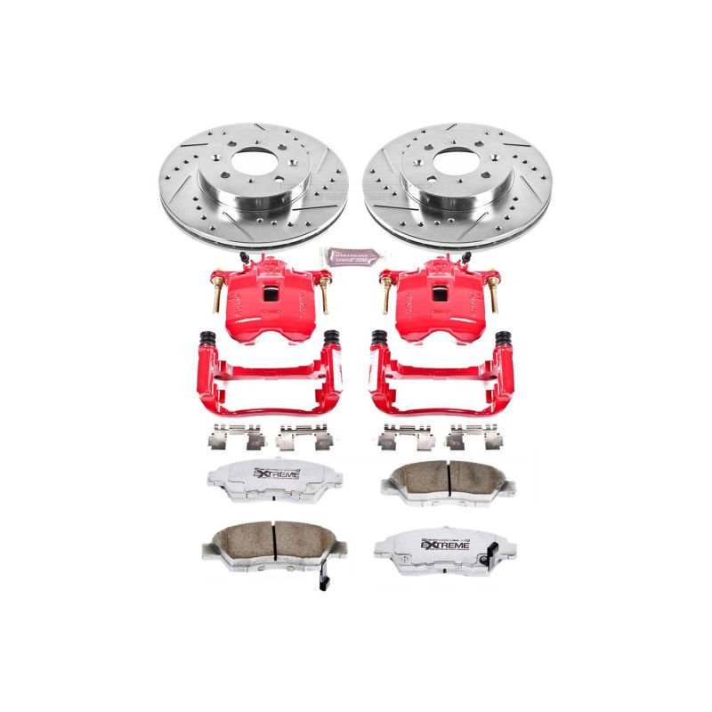 Power Stop 07 - 08 Honda Fit Front Z26 Street Warrior Brake Kit w/Calipers - My Store