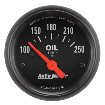 compare product Autometer Z-Series 52mm 100-250 Degrees F. SSE Oil Temp Gauge