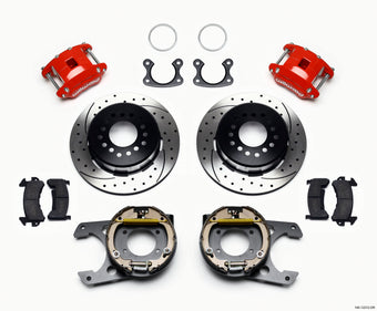 compare product Wilwood D154 P/S P-B Kit Drilled-Red Small Ford 2.50in Offset