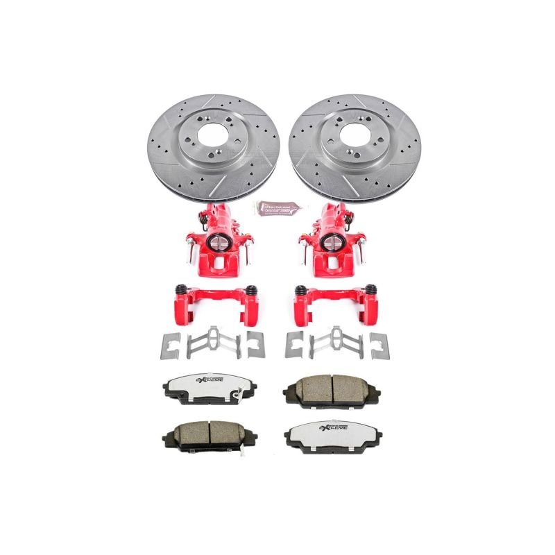 Power Stop 00 - 09 Honda S2000 Front Z26 Street Warrior Brake Kit w/Calipers - My Store