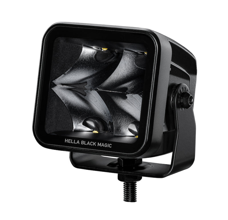 Hella Universal Black Magic 3.2in L.E.D. Cube Kit - Spot Beam - My Store