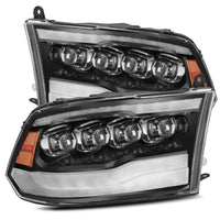 AlphaRex 09 - 18 Dodge Ram 1500HD NOVA LED Projector Headlights Plank Style Design Gloss Black w/DRL - My Store