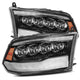 AlphaRex 09 - 18 Dodge Ram 1500HD NOVA LED Projector Headlights Plank Style Design Gloss Black w/DRL - My Store