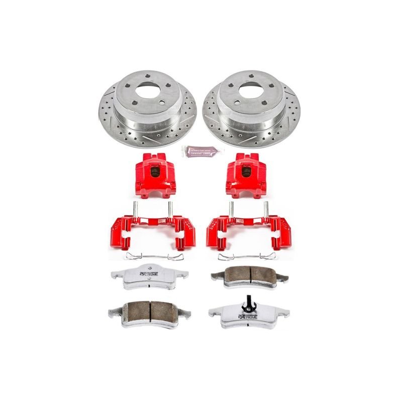 Power Stop 99 - 04 Jeep Grand Cherokee Rear Z26 Street Warrior Brake Kit w/Calipers - My Store