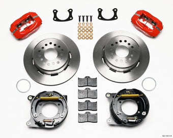 compare product Wilwood Forged Dynalite P/S Park Brake Kit Red BOP Axle 2.75in Bearing 2.75 Offset