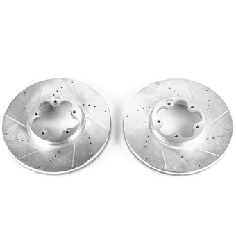 compare product Power Stop 15-19 Ford Transit-150 Front Evolution Drilled & Slotted Rotors - Pair