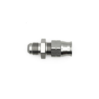 compare product DeatschWerks 6AN Male Flare to 3/8in Hardline Compression Adapter - Includes 1 Olive Insert