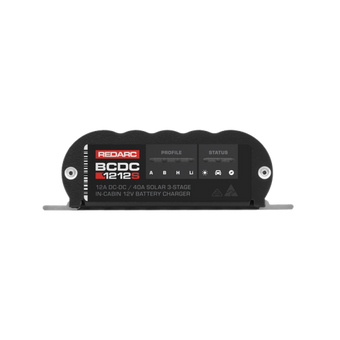 compare product REDARC DC/DC Vehicle to Trailer Battery Charger w/MPPT 40A Solar Control - 12A