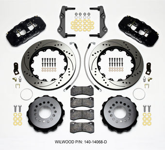 compare product Wilwood AERO4 Rear Kit 14.25in Drilled 2014-Up Challenger w/Lines