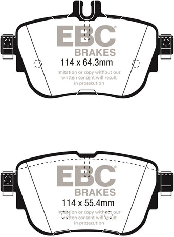 compare product EBC 2017+ Mercedes-Benz E300 (W213) Greenstuff Rear Brake Pads