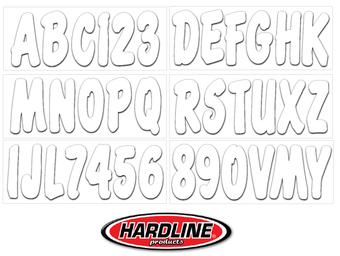 compare product Hardline Boat Lettering Registration Kit 3 in. - 200 White solid