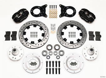 compare product Wilwood Forged Dynalite Front Kit 12.19in Drilled 1970-1973 Mustang Disc & Drum Spindle