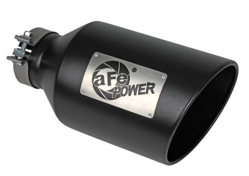aFe Power MACH Force - Xp 409 Stainless Steel Clamp - on Exhaust Tip Black - My Store