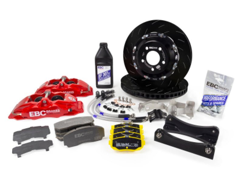 EBC Racing Volkswagen ID Buzz Red Apollo-6 Calipers 355mm Rotors Front Big Brake Kit - My Store
