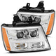 AlphaRex 07 - 14 Chevrolet Tahoe/Suburban LUXX Series LED Projector headlights Chrome w/DRL/Sequential - My Store