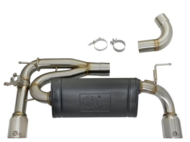 aFe MACHForce XP 16 - 17 BMW 340i/iX 440i/iX L6 - 3.0L (t) SS Axle - Back Exhaust w/Polished Tips - My Store