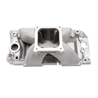 compare product Edelbrock Manifold Chevy BB 9 8 Deck (Short) Super Victor 565 Thick Flange Rect Port Heads
