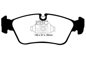 compare product EBC 99-02 BMW Z3 2.5 Ultimax2 Front Brake Pads