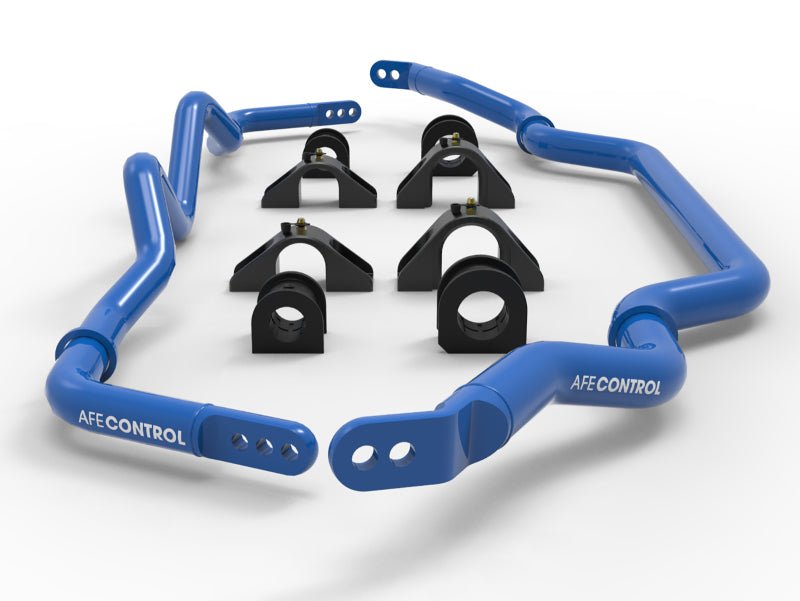 aFe 16 - 21 Infiniti Q50/Q60 3.0L (tt) Front and Rear Sway Bar Set Blue - My Store