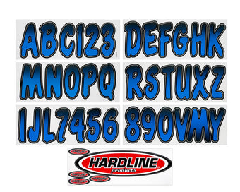 compare product Hardline Boat Lettering Registration Kit 3 in. - 200 Blue/Black