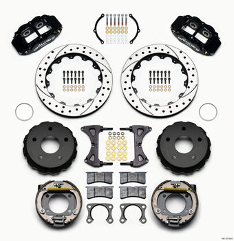 compare product Wilwood Narrow Superlite 4R Rear P-Brk Kit 12.88in Drilled Big Ford 2.00in Off Bronco 5 x 5.50