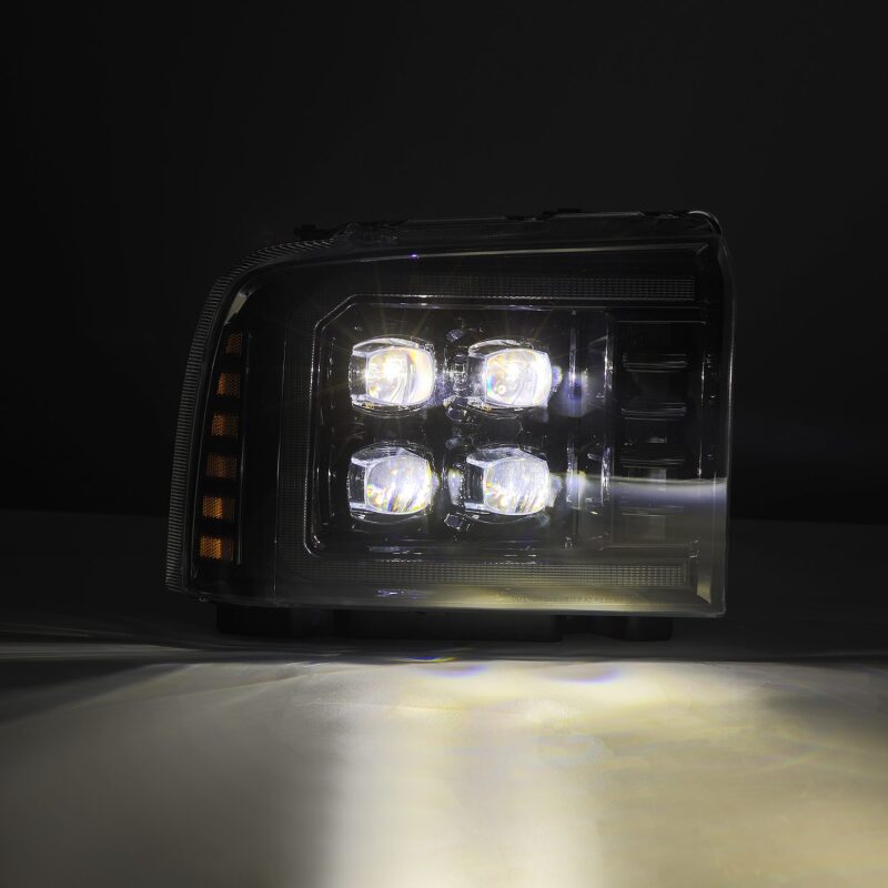 AlphaRex 05 - 07 Ford Super Duty/Excursion NOVA - Series LED Projector Headlights Alpha - Blk w/Activ Ligh - My Store