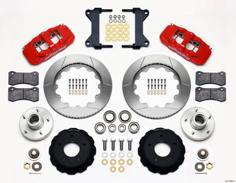 compare product Wilwood AERO6 Front Hub Kit 14.00-Red Chevy C-10 60-87 CPP Drop Spindle