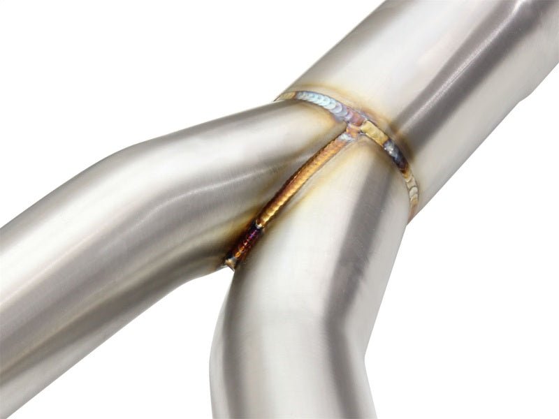 aFe MACHForce XP SS - 304 Black Tip 3.0in - 2.5in Dia Cat Back Exhaust 11 - 13 BMW 335i (E90/E92) 3.0L - My Store