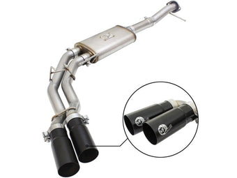 compare product aFe Rebel Exhausts 3in SS Cat-Back 09-14 Ford F-150 4.6/5.0/5.4L w/ Black Tips